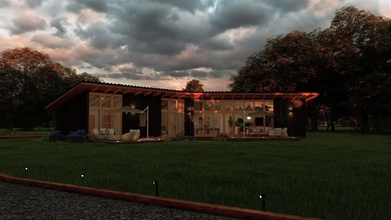 Casa Bosques de Huincacara, Villarrica — renders, fotografía 14